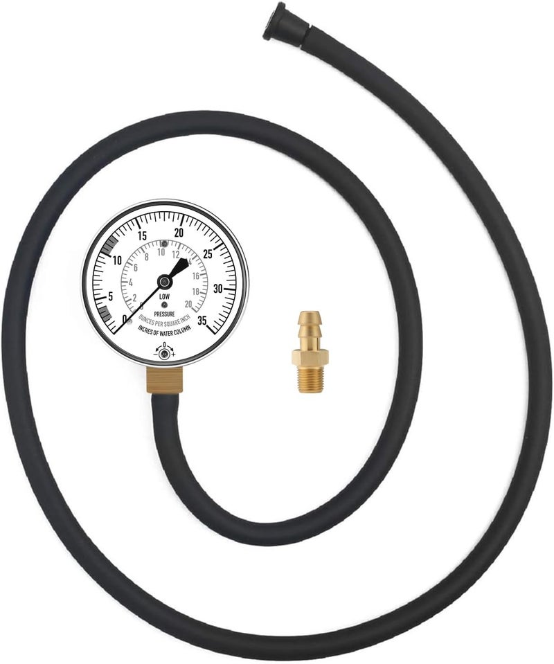 Watflow Natural Gas or LP Gas Manifold Pressure Test Accessories Kit, 40" Rubber Hose, 1/8" NPT Male Brass Fitting for Replacement(2pcs) - Image 2